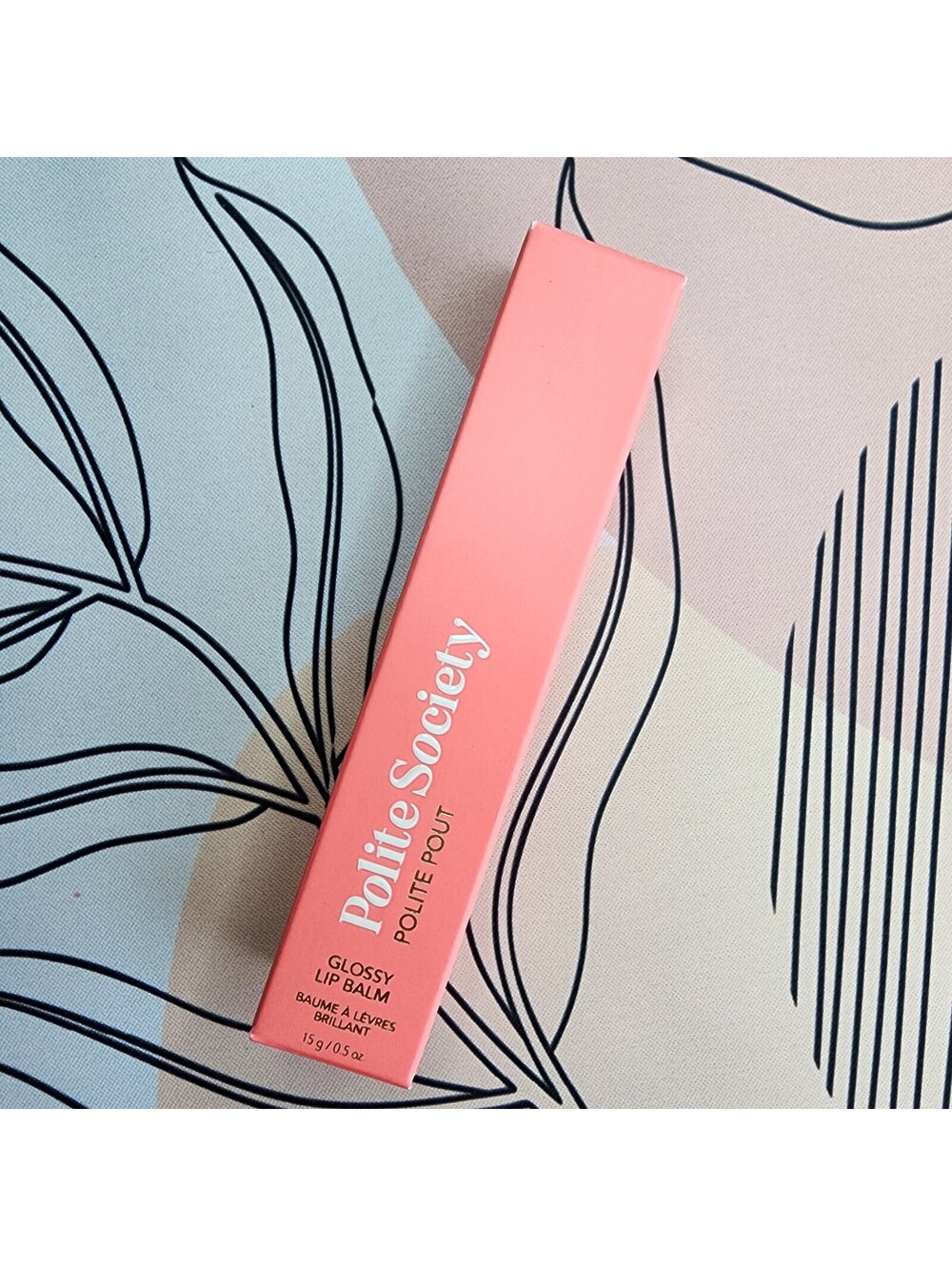 Polite Society Polite Pout Glossy Lip Balm Peach Bellini